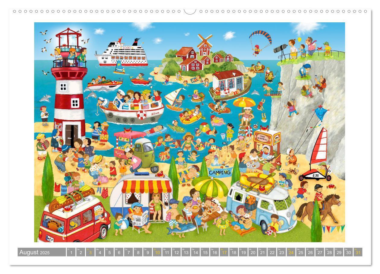 Bild: 9783457173275 | Wimmelig durch das Jahr (Wandkalender 2025 DIN A2 quer), CALVENDO...