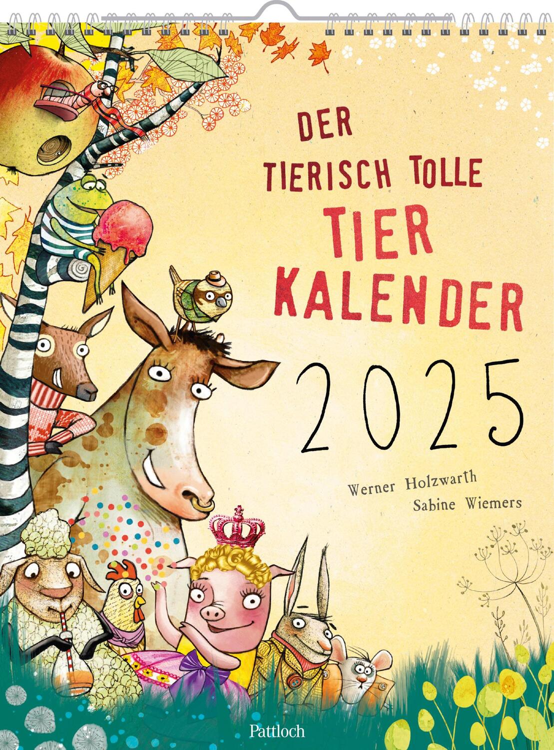 Cover: 4260308345166 | Wandkalender 2025: Der tierisch tolle Tierkalender | Werner Holzwarth