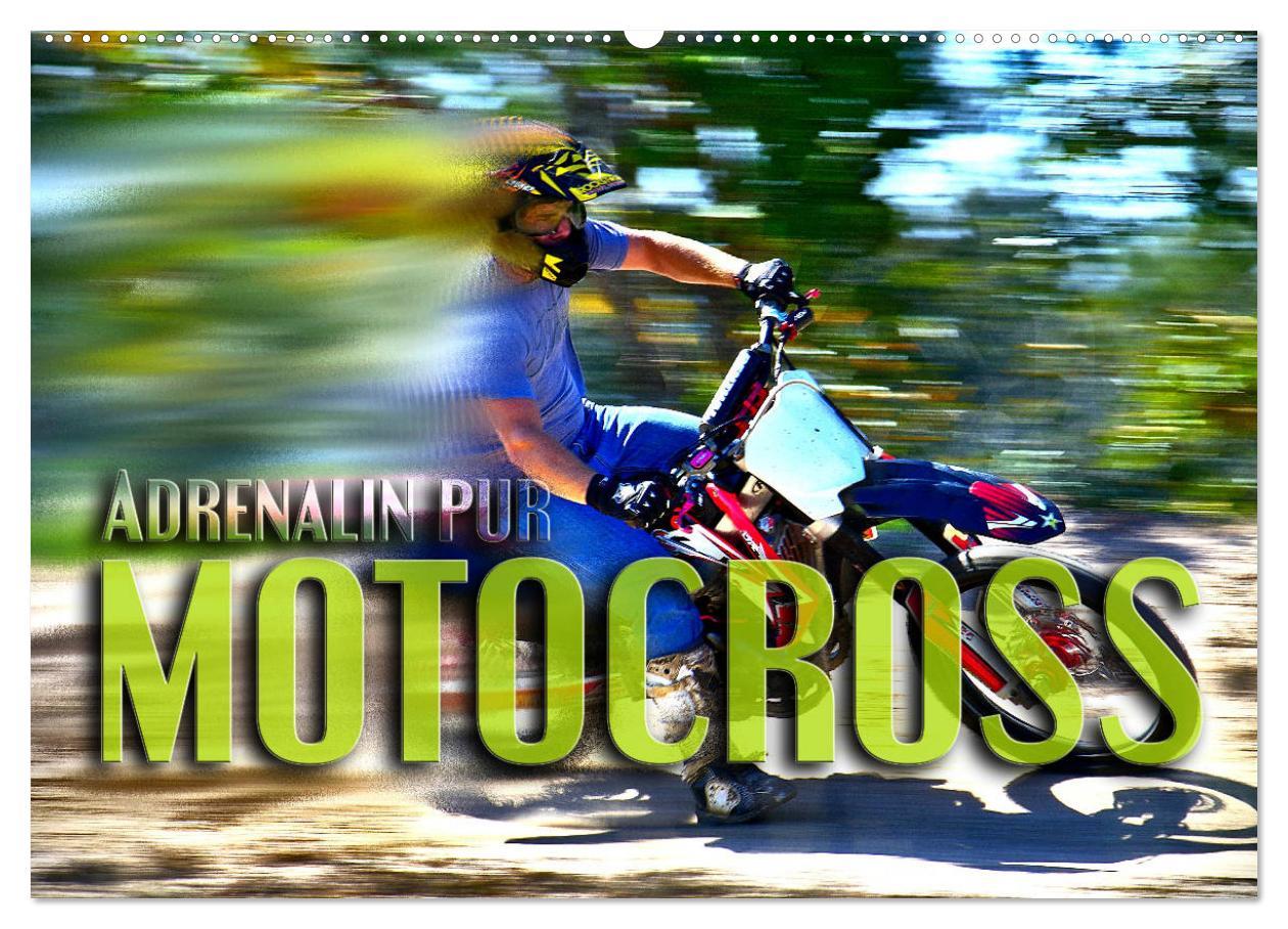 Cover: 9783435327966 | Motocross - Adrenalin pur (Wandkalender 2025 DIN A2 quer), CALVENDO...