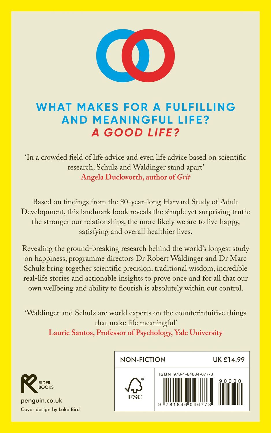 Rückseite: 9781846046773 | The Good Life | Robert Waldinger (u. a.) | Taschenbuch | X | Englisch