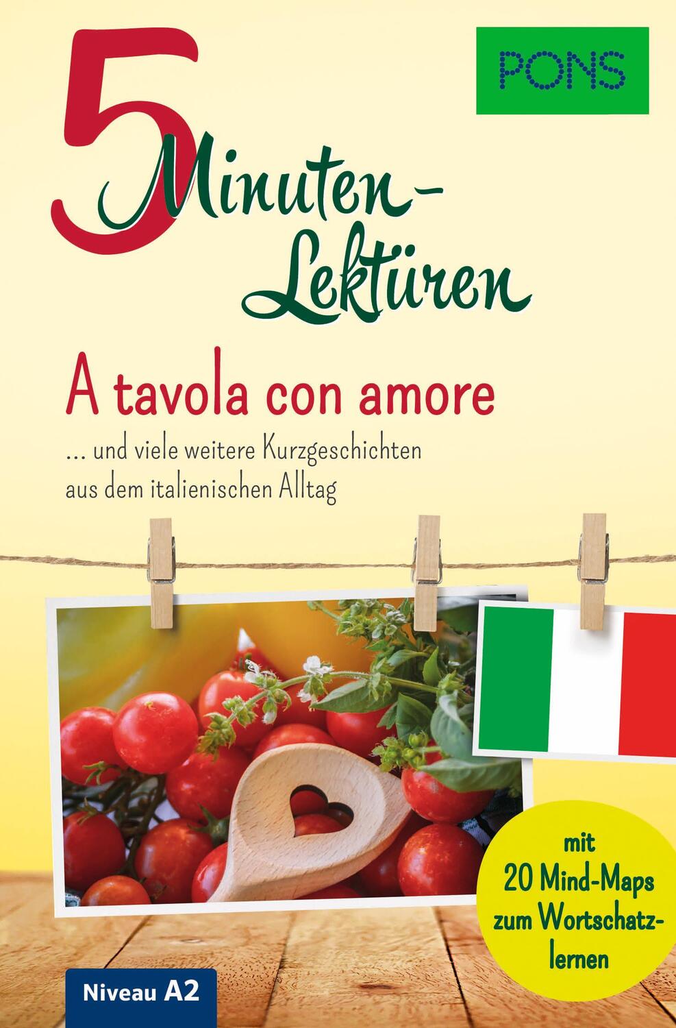 Cover: 9783125622838 | PONS 5-Minuten-Lektüre Italienisch A2 - A tavola con amore | Buch