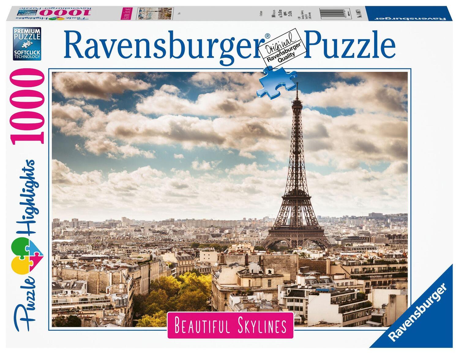 Cover: 4005556140879 | Paris. Puzzle 1000 Teile | Spiel | Deutsch | 2019 | Ravensburger