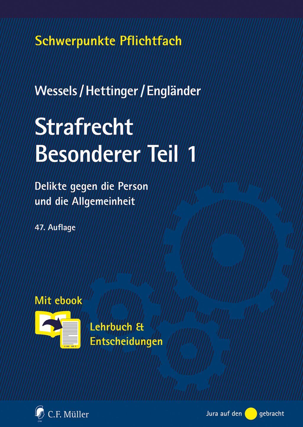 Cover: 9783811461390 | Strafrecht Besonderer Teil / 1 | Johannes Wessels (u. a.) | Buch