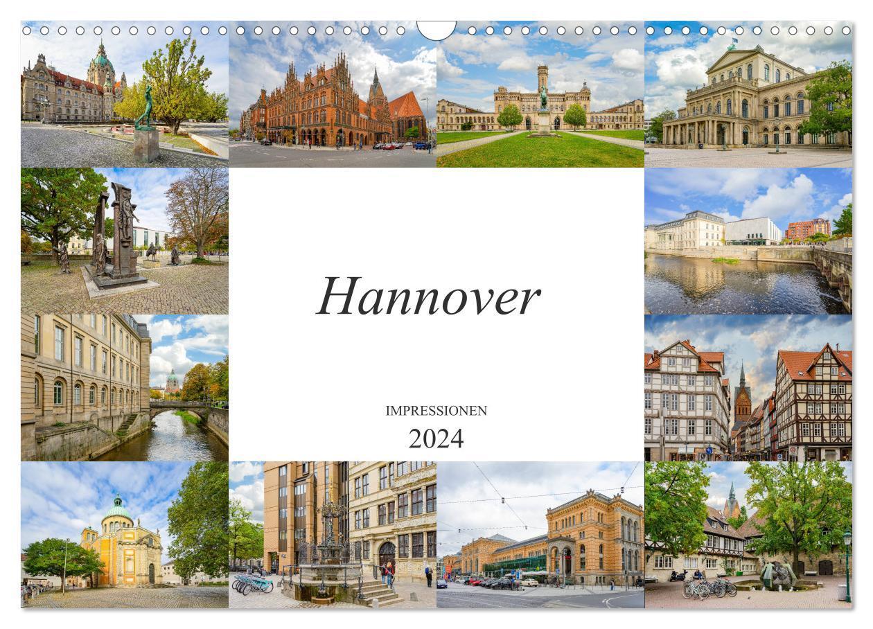 Cover: 9783675844971 | Hannover Stadtansichten (Wandkalender 2024 DIN A3 quer), CALVENDO...