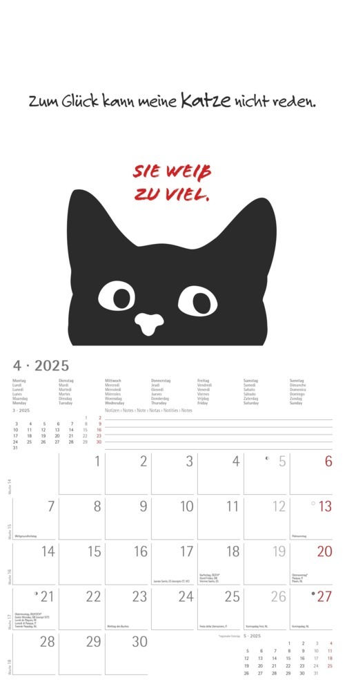 Bild: 4251732343132 | Alpha Edition - Sprüche 2025 Broschürenkalender, 30x30cm,...