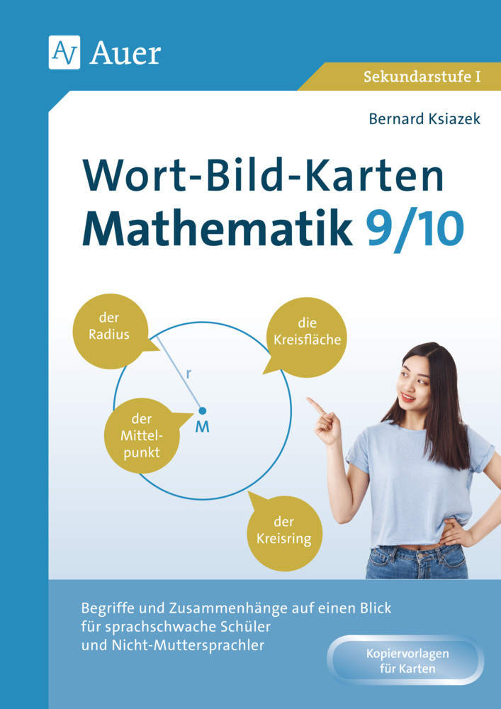 Cover: 9783403082552 | Wort-Bild-Karten Mathematik Klassen 9-10 | Bernard Ksiazek | Broschüre