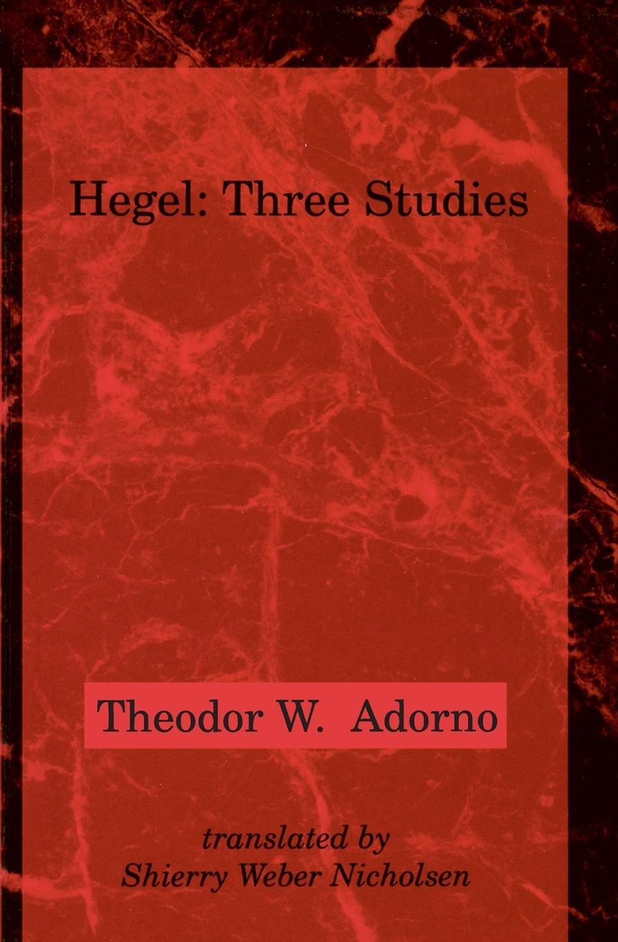 Cover: 9780262510806 | Hegel | Three Studies | Theodor W. Adorno | Taschenbuch | Paperback