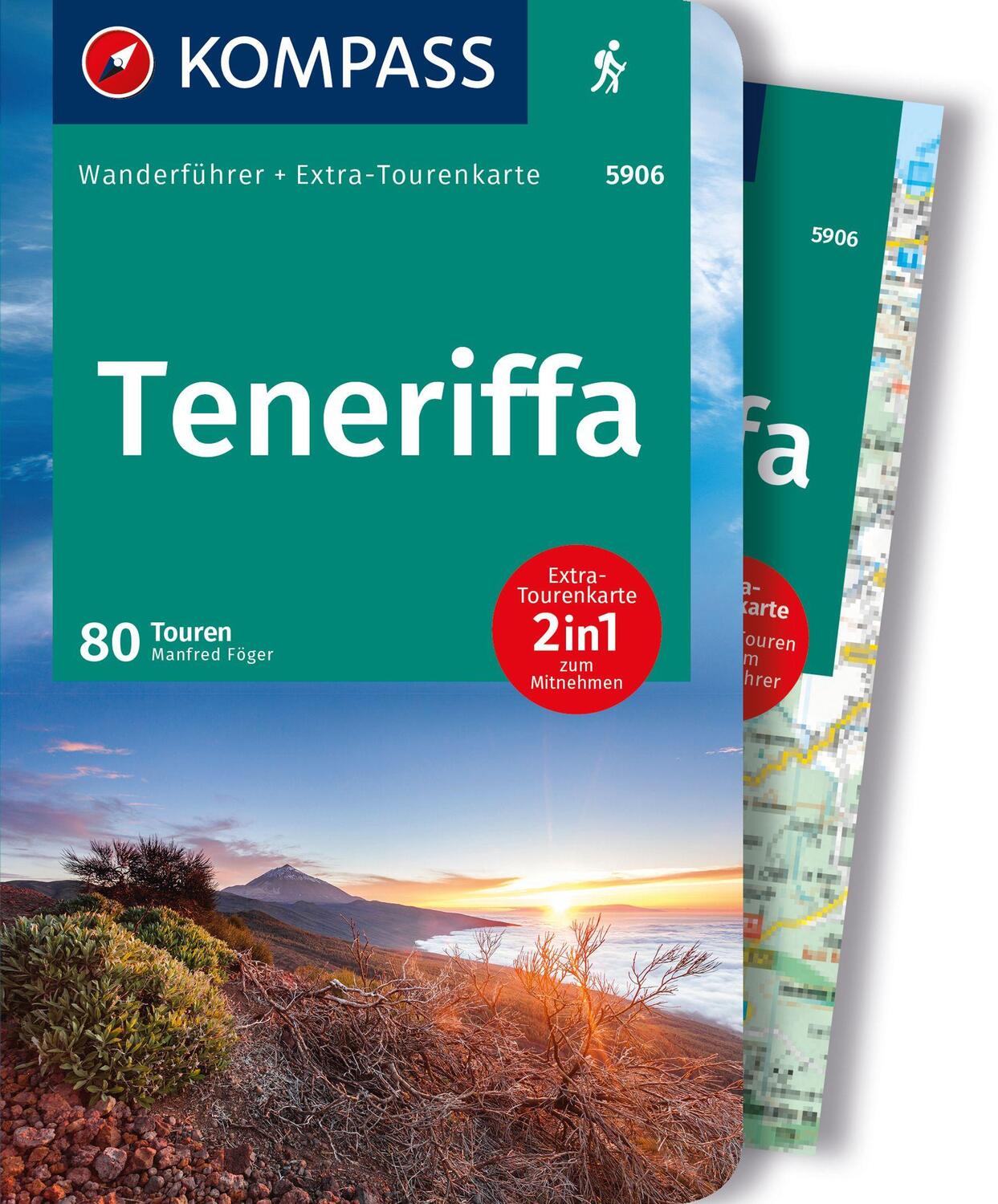 Cover: 9783991218234 | KOMPASS Wanderführer Teneriffa, 80 Touren | Manfred Föger | Buch