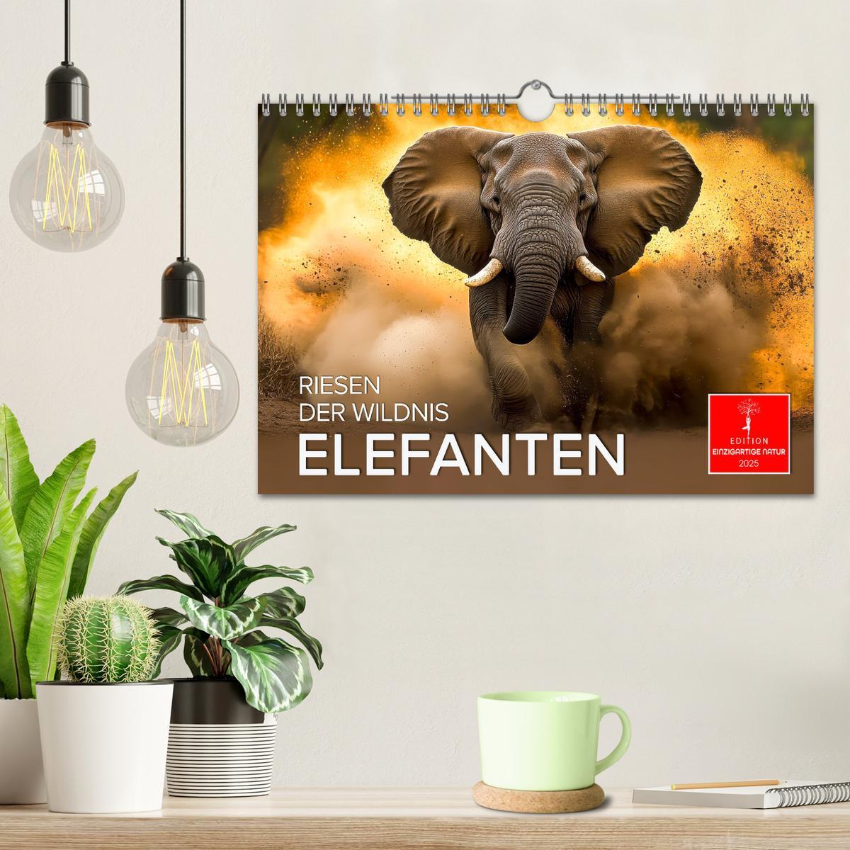 Bild: 9783457240465 | Elefanten - Riesen der Wildnis (Wandkalender 2025 DIN A4 quer),...