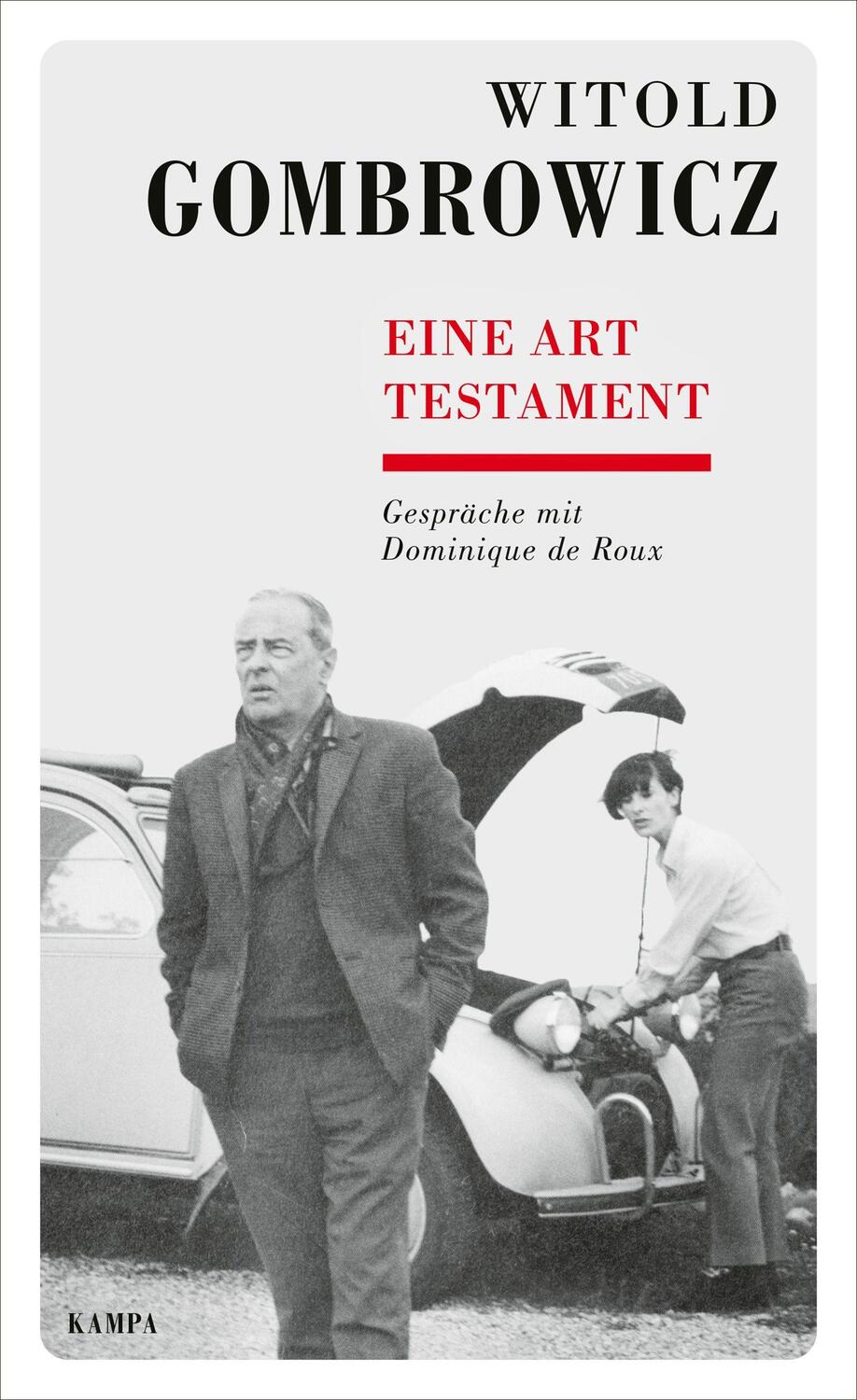 Cover: 9783311140269 | Eine Art Testament | Gespräche mit Dominique de Roux | Gombrowicz