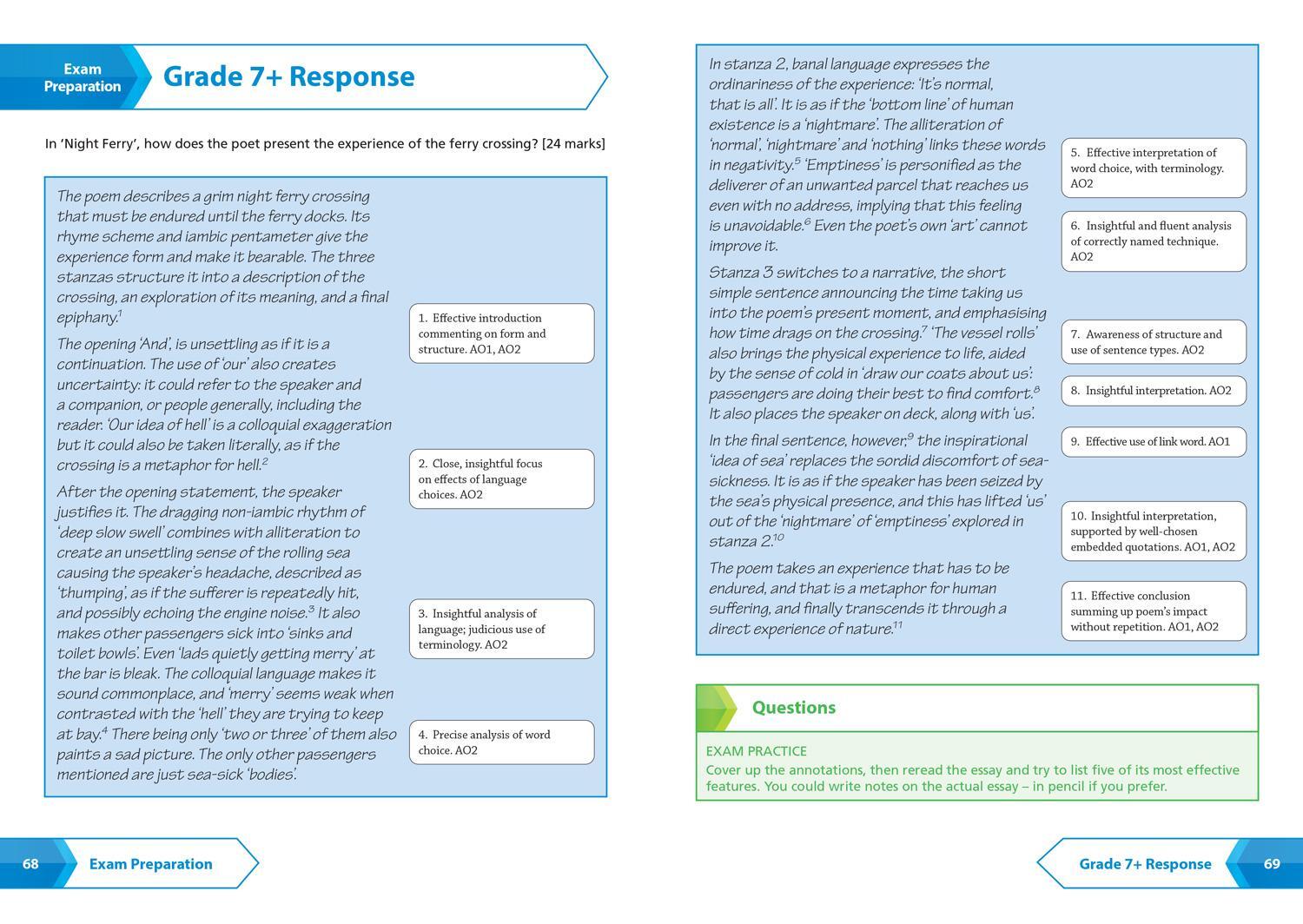 Bild: 9780008551568 | AQA Unseen Poetry Anthology Revision Guide | Collins Gcse | Buch