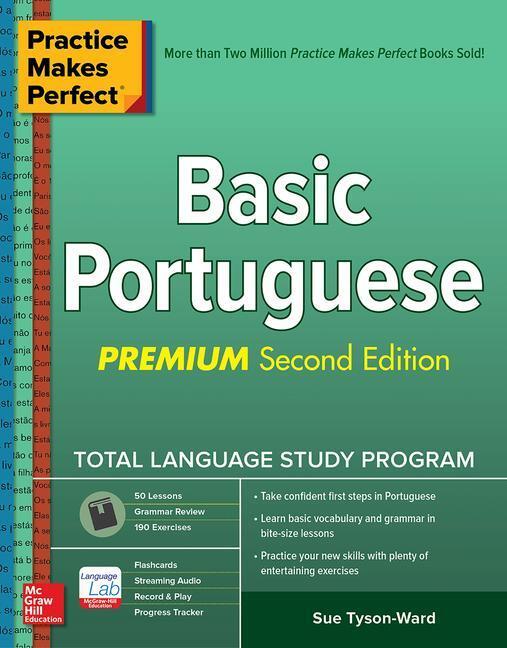 Cover: 9781260455229 | Practice Makes Perfect: Basic Portuguese, Premium Second Edition