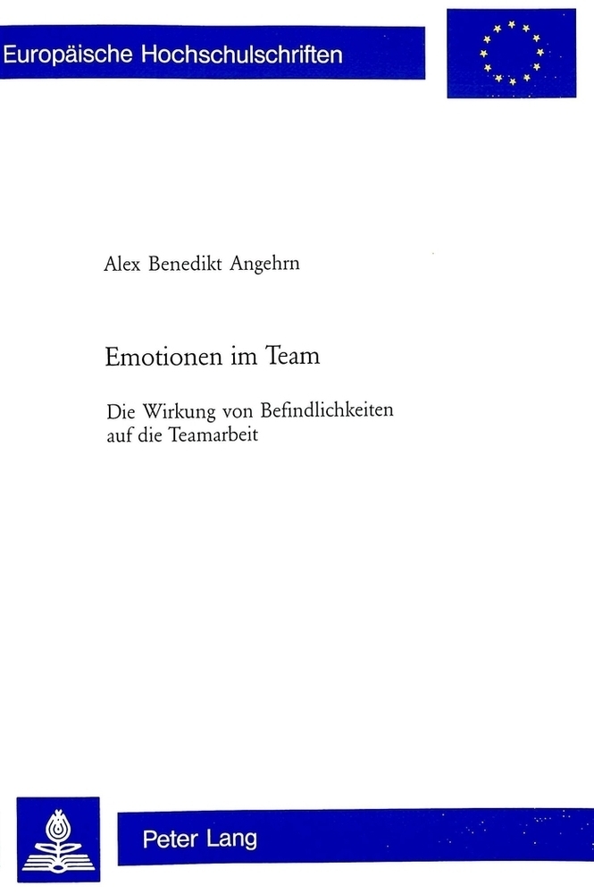 Cover: 9783039101986 | Emotionen im Team | Alex Benedikt Angehrn | Taschenbuch | Deutsch