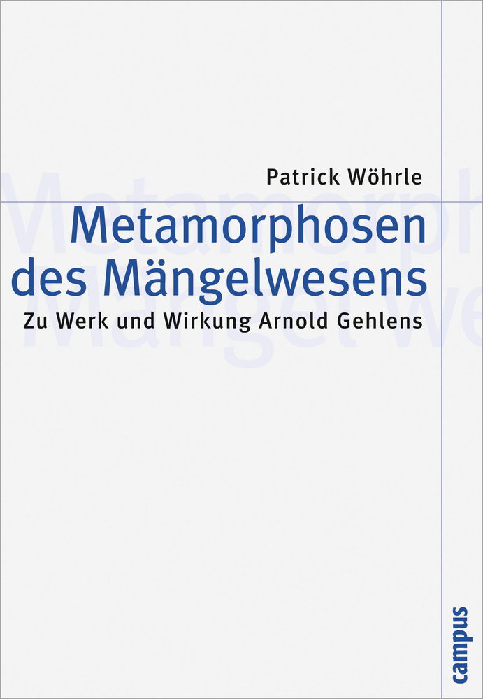 Cover: 9783593391960 | Metamorphosen des Mängelwesens | Patrick Wöhrle | Taschenbuch | 459 S.