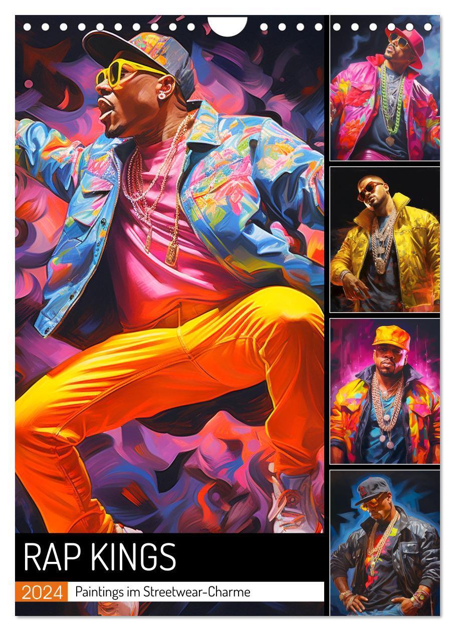 Cover: 9783383664618 | Rap Kings. Paintings im Streetwear-Charme (Wandkalender 2024 DIN A4...