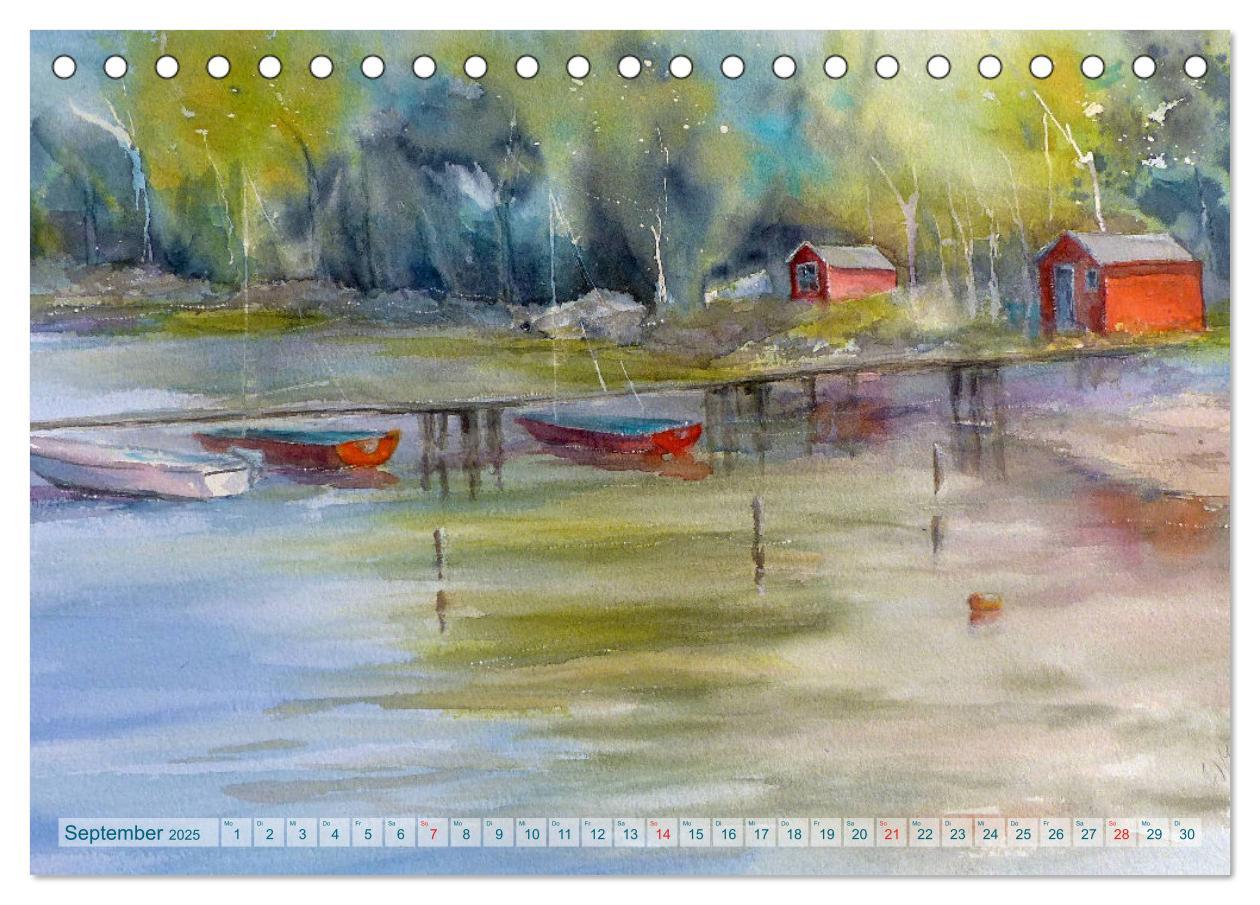 Bild: 9783435260843 | Heiligenhafen in Aquarell (Tischkalender 2025 DIN A5 quer),...