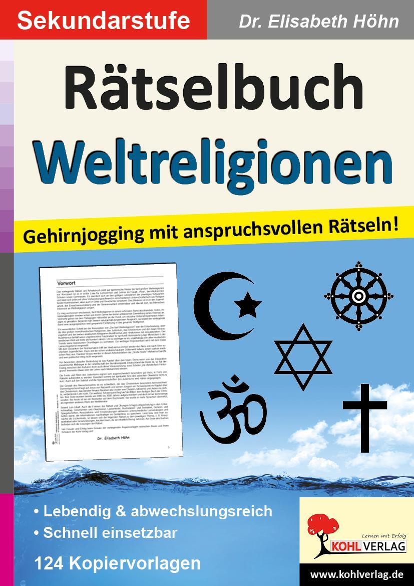 Cover: 9783866321601 | Rätselbuch Weltreligionen | Gehirnjogging mit anspruchsvollen Rätseln!