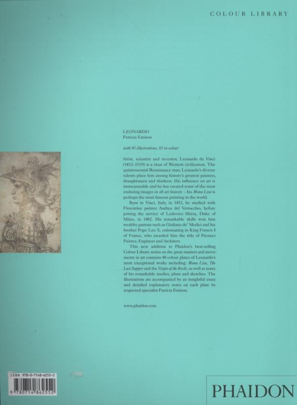 Rückseite: 9780714862552 | Leonardo | Patricia Emison | Taschenbuch | Colour library | 128 S.