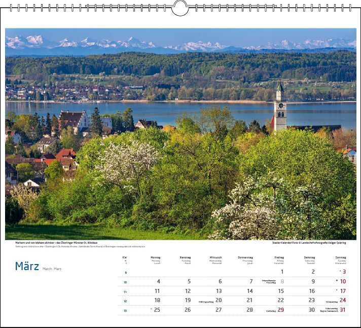 Bild: 9783861923039 | Malerischer Bodensee 2024 | Holger Spiering | Kalender | Spiralbindung