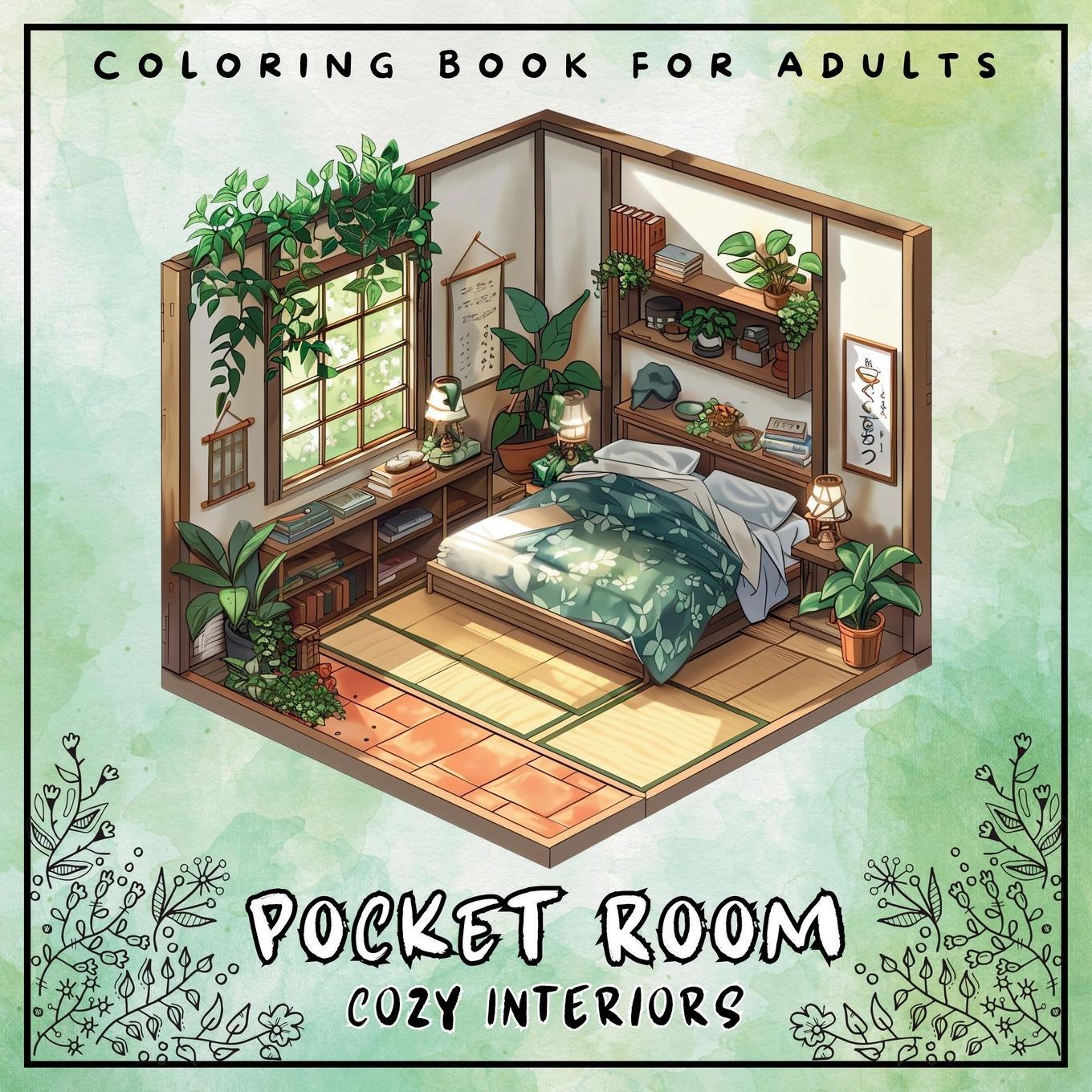 Cover: 9788397233614 | Pocket Room Cozy Interiors Coloring Book For Adults | Artful Palette