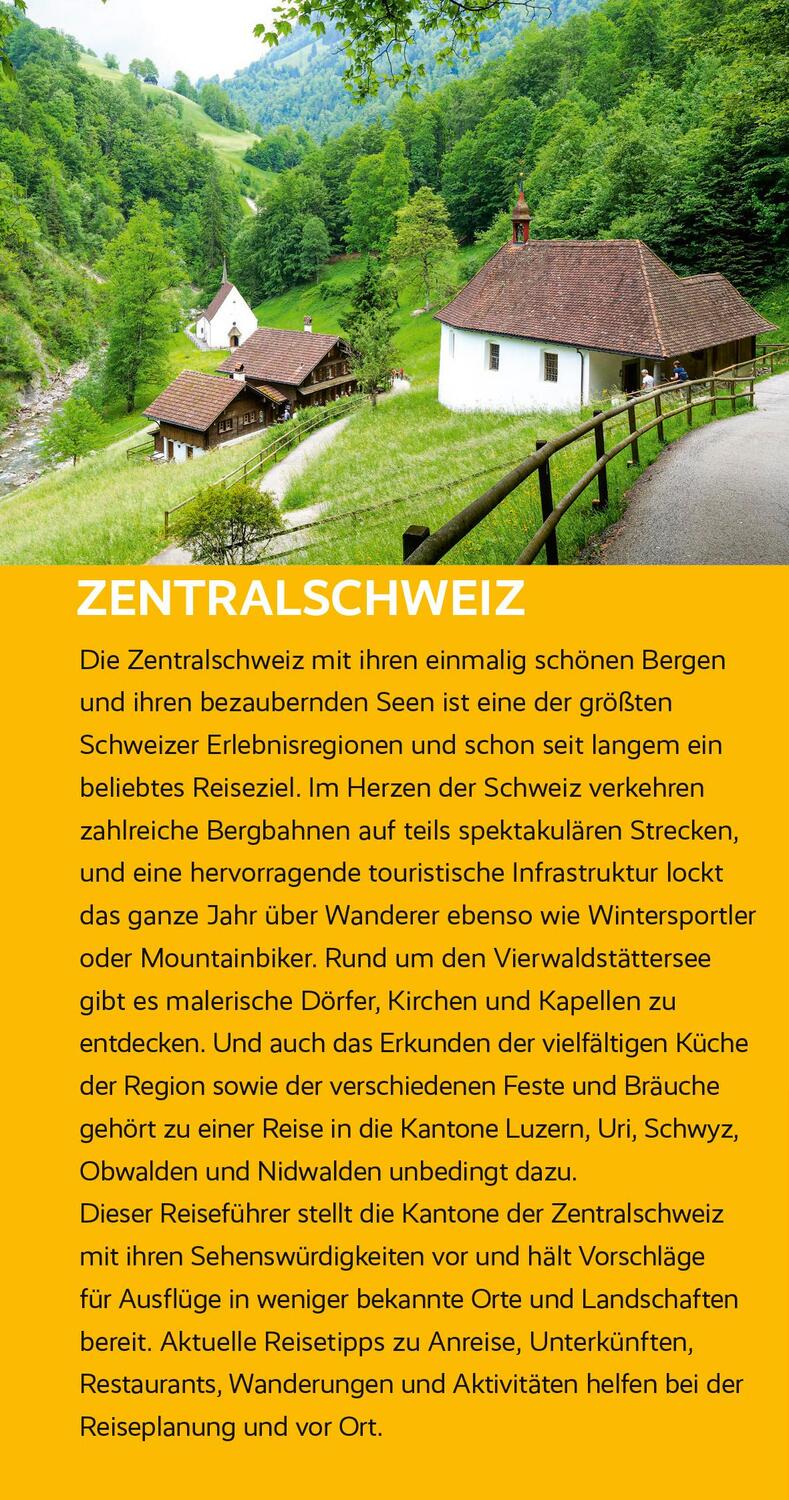 Bild: 9783897946569 | TRESCHER Reiseführer Zentralschweiz | Günter Schenk | Taschenbuch