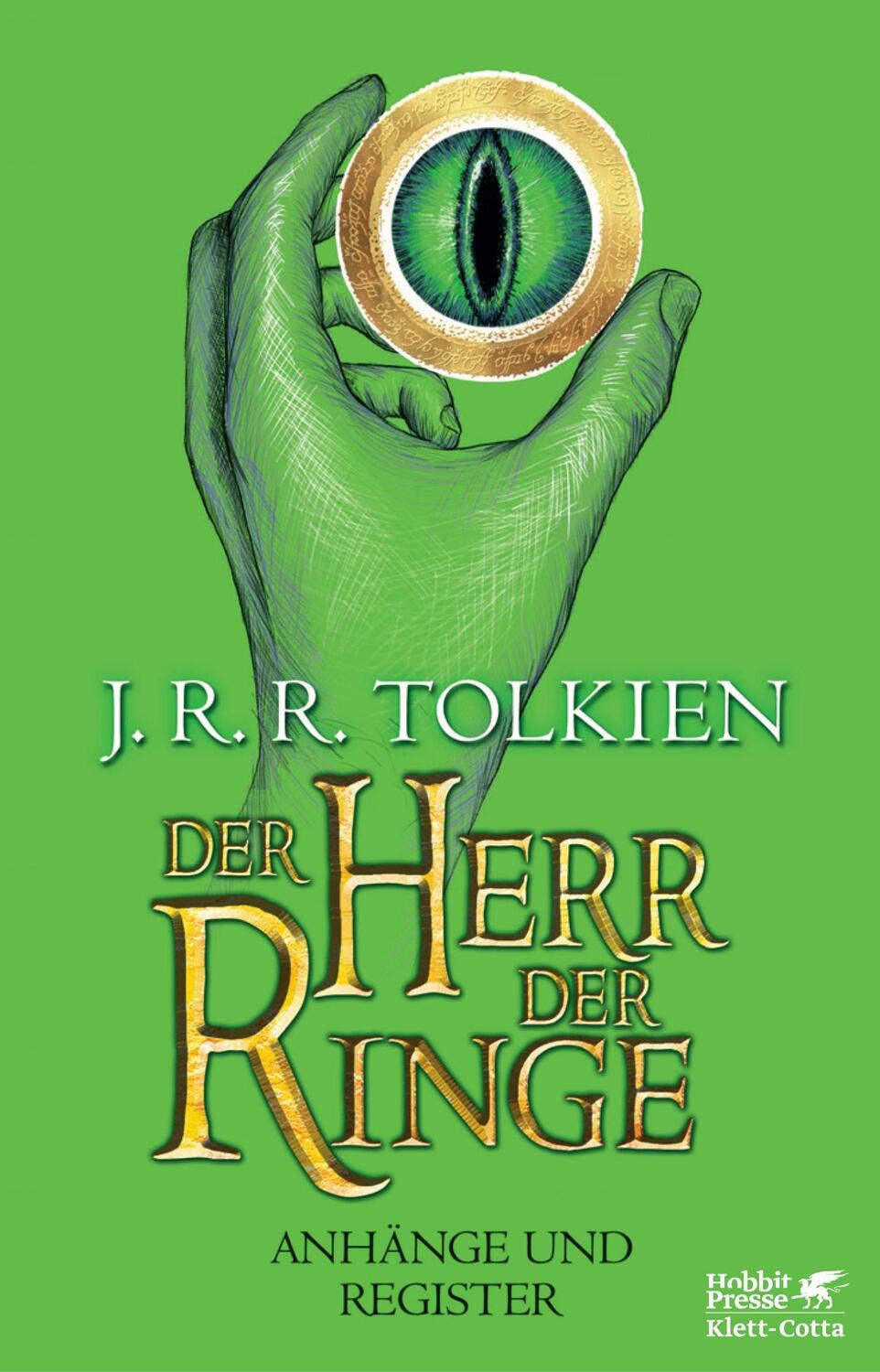 Cover: 9783608939804 | Der Herr der Ringe - Anhänge und Register Neuausgabe 2012 | Tolkien