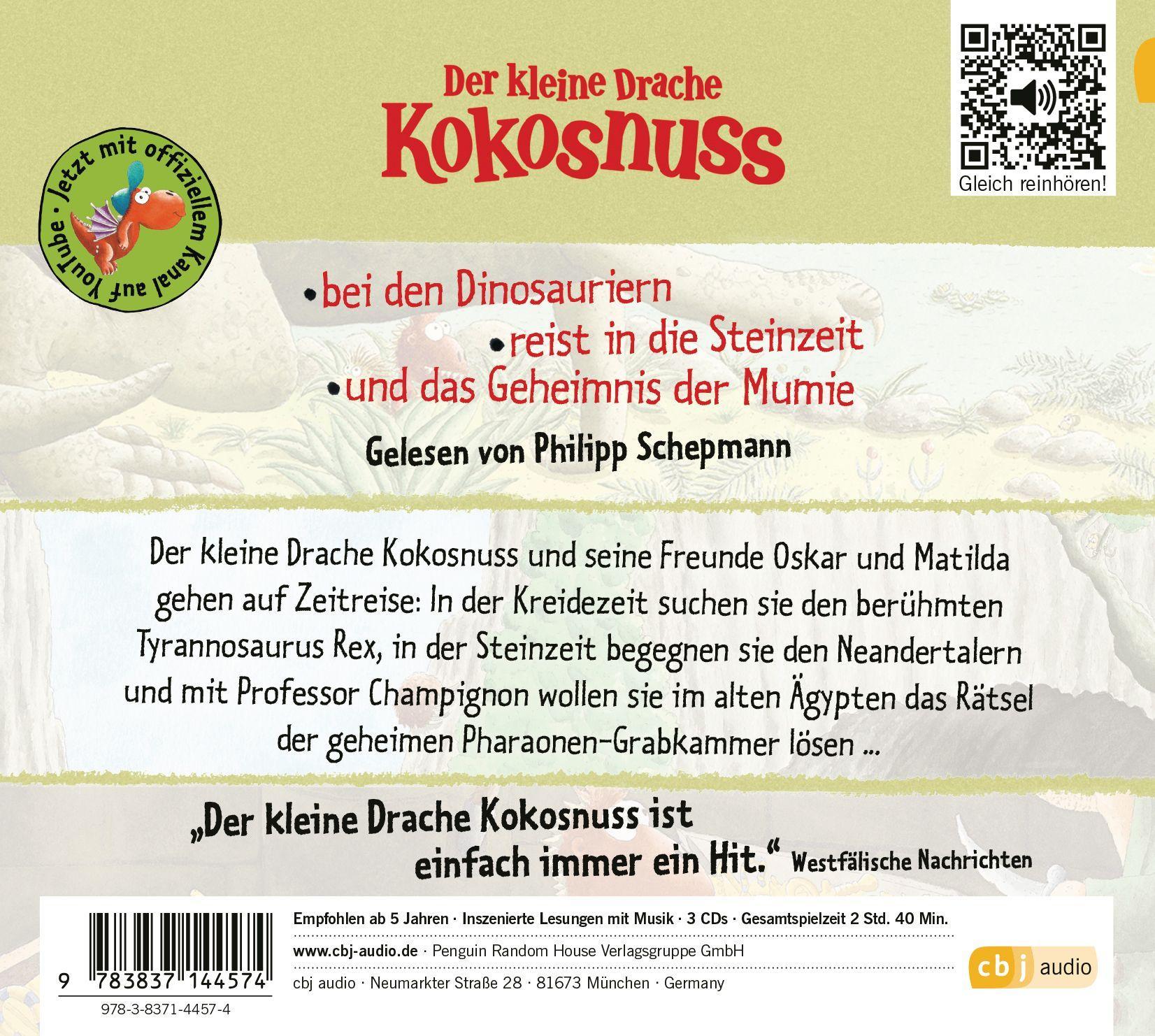 Bild: 9783837144574 | Der kleine Drache Kokosnuss reist durch die Zeit | Ingo Siegner | CD