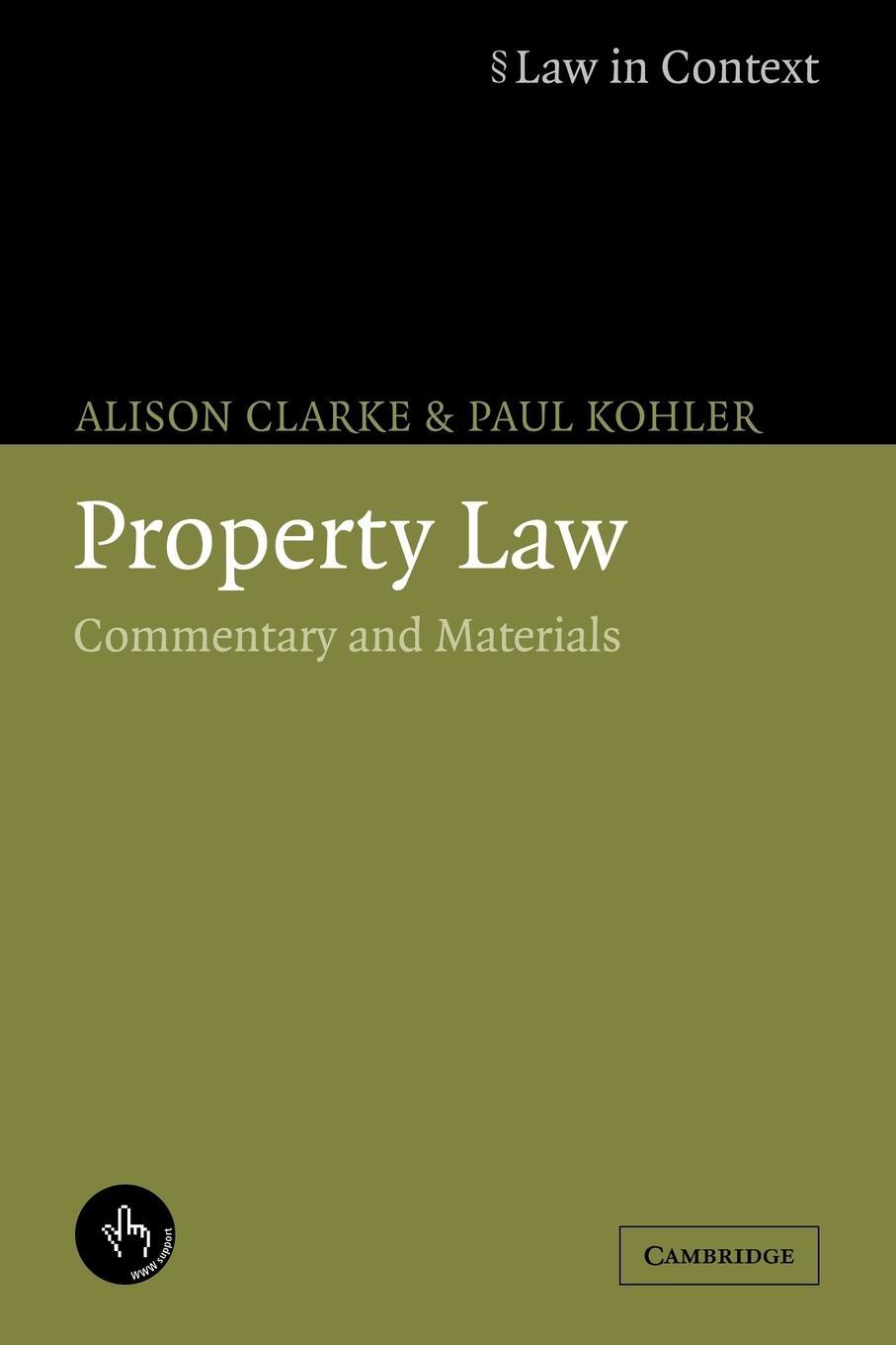 Cover: 9780521614894 | Property Law | Commentary and Materials | Clarke (u. a.) | Taschenbuch