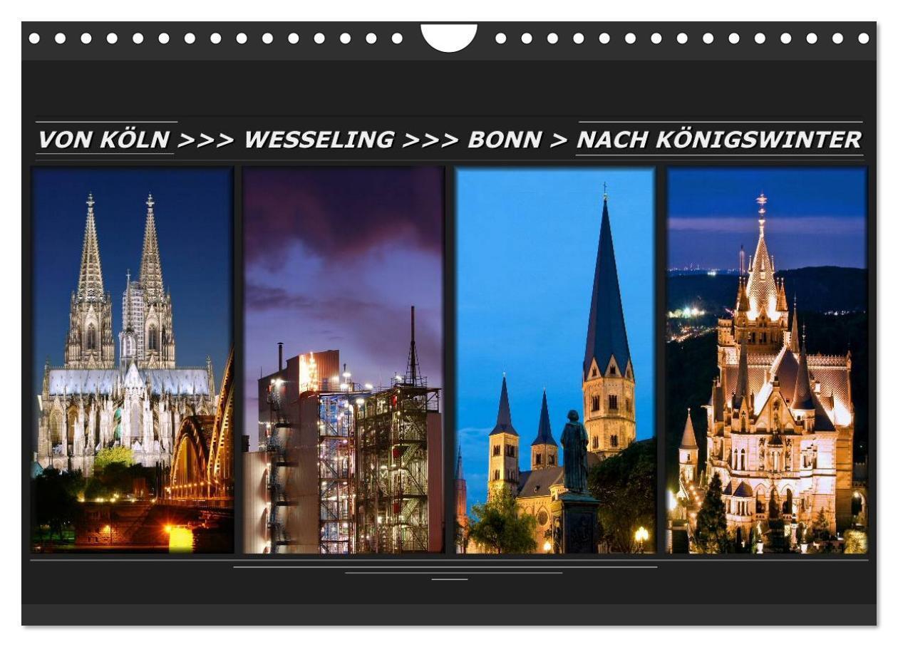 Cover: 9783383621437 | Von Köln nach Königswinter (Wandkalender 2024 DIN A4 quer),...