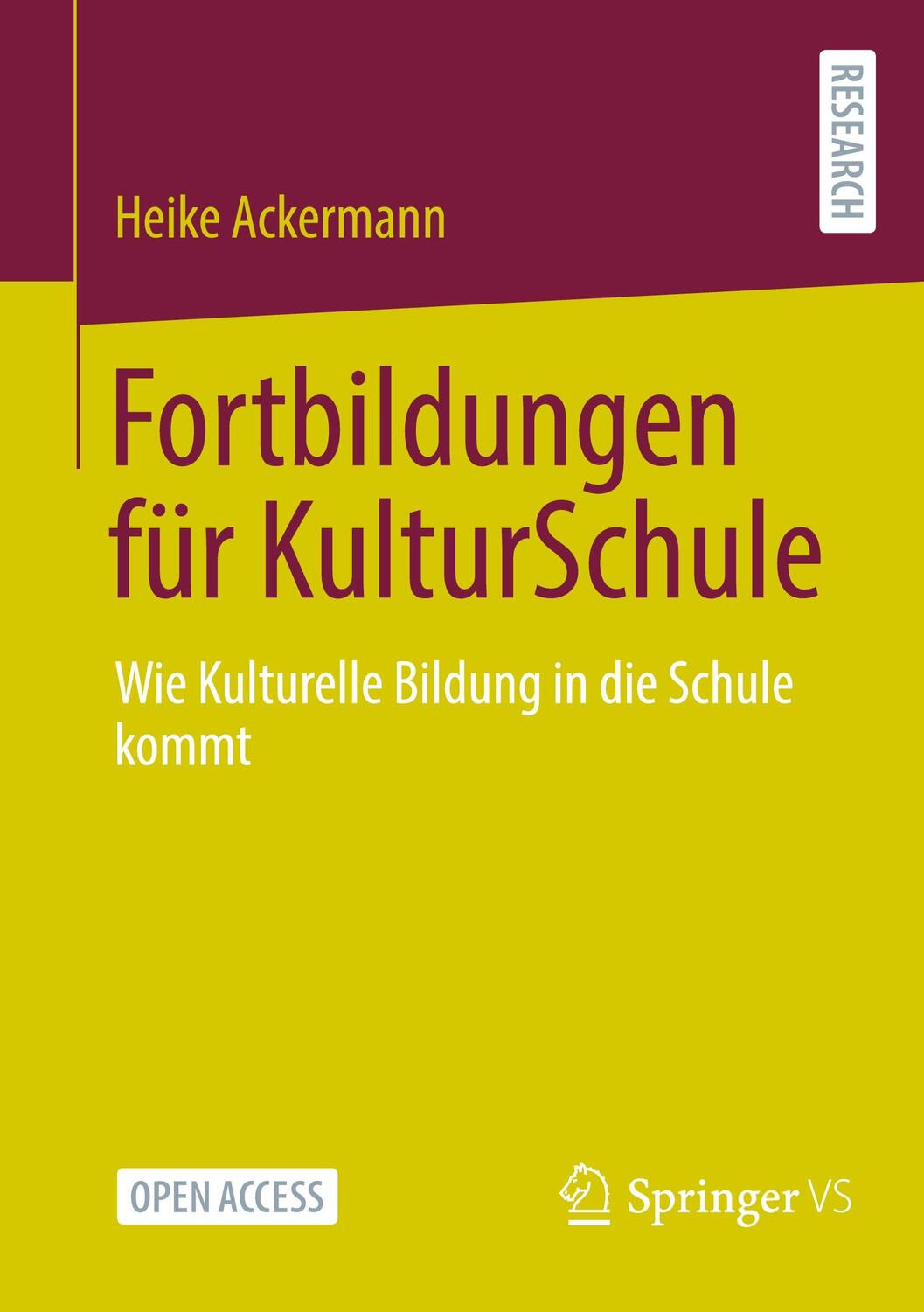 Cover: 9783658422202 | Fortbildungen für KulturSchule | Heike Ackermann | Taschenbuch | xi