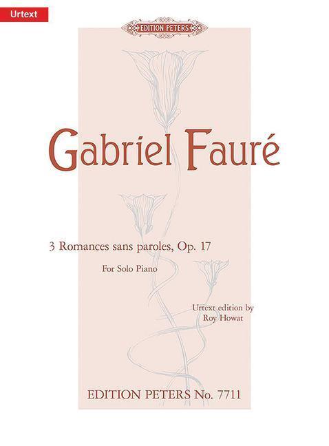 Cover: 9790577084718 | 3 Romances Sans Paroles Op. 17 for Piano: Urtext | Taschenbuch | Buch