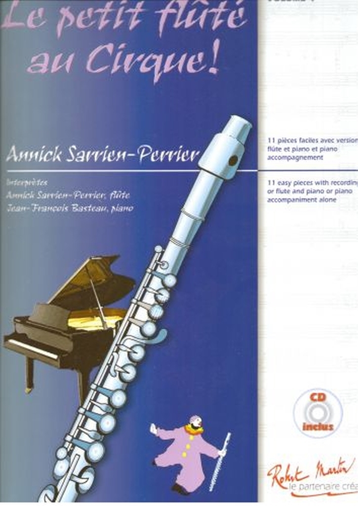 Cover: 9790231039771 | Le petit flute au cirque vol.4 (+Online Audio) pour flûte et piano