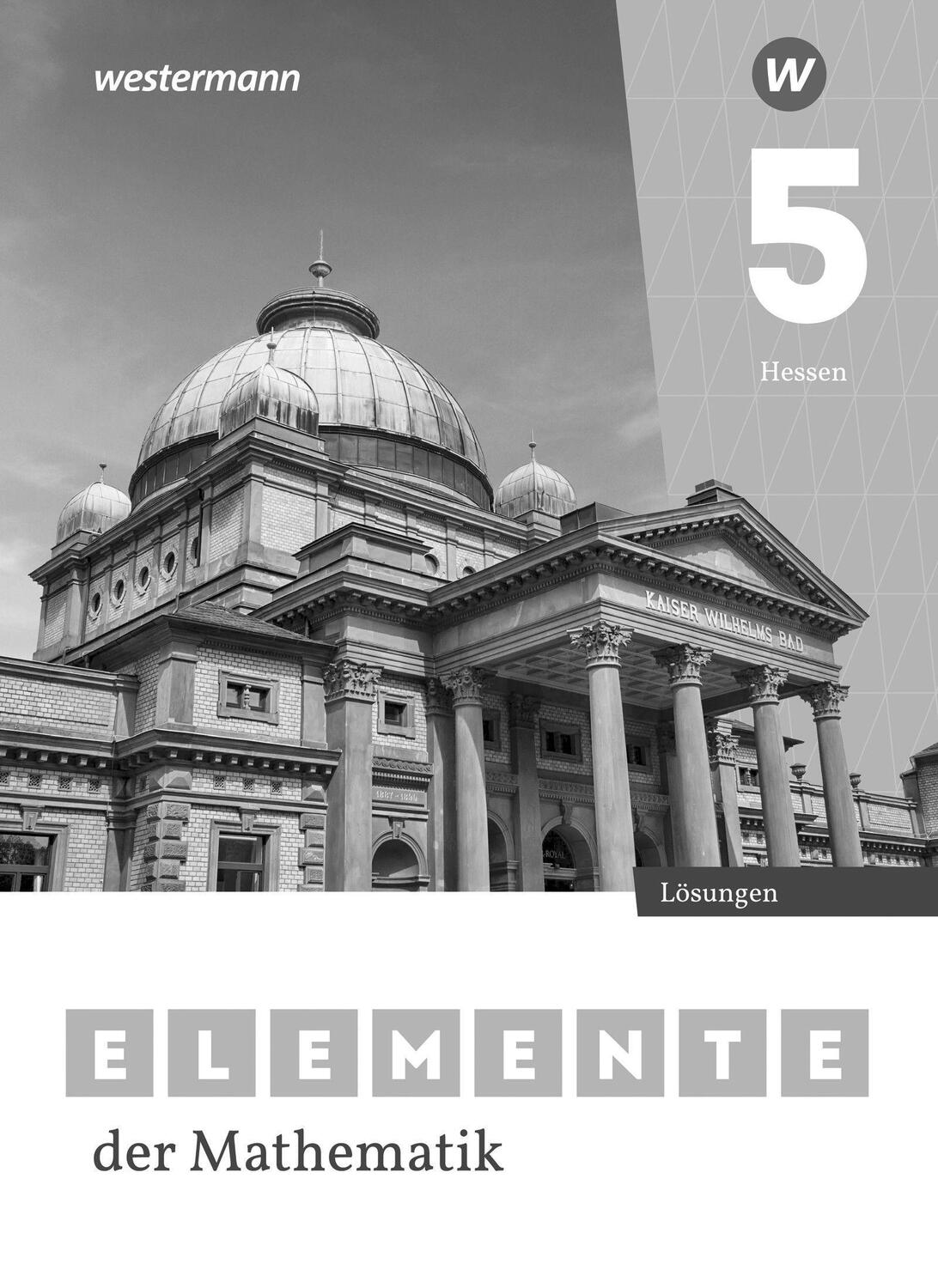 Cover: 9783141259391 | Elemente der Mathematik SI 5. Lösungen. Für Gymnasien in Hessen | Buch