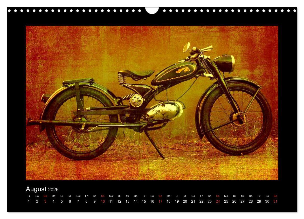 Bild: 9783435839681 | Motorrad Oldtimer (Wandkalender 2025 DIN A3 quer), CALVENDO...