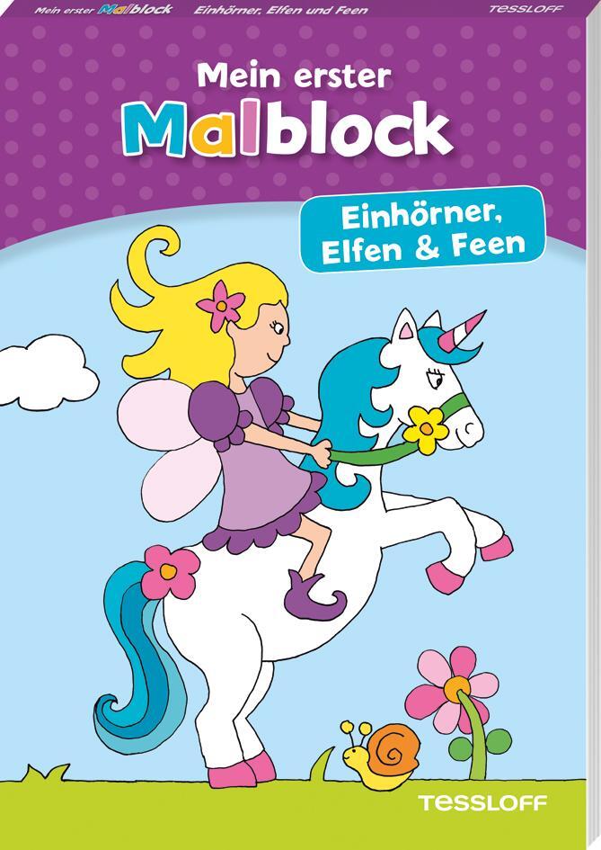 Cover: 9783788644901 | Mein erster Malblock. Einhörner, Elfen und Feen | Taschenbuch | 64 S.