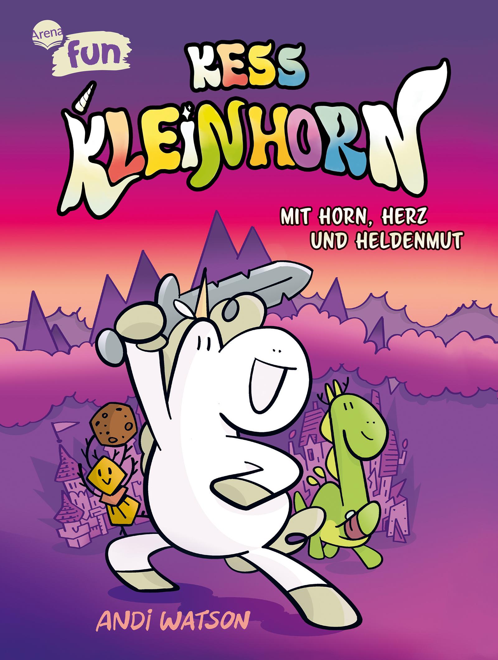 Cover: 9783401607900 | Kess Kleinhorn. Mit Horn, Herz und Heldenmut | Andi Watson | Buch