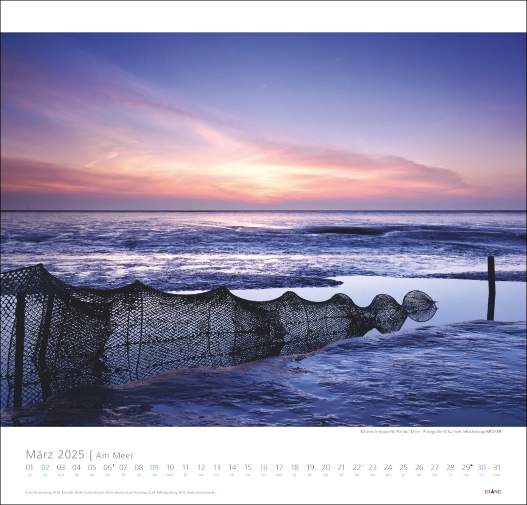 Bild: 9783964023094 | Am Meer Edition Kalender 2025 - Sand, Wind und Wellen | Kalender