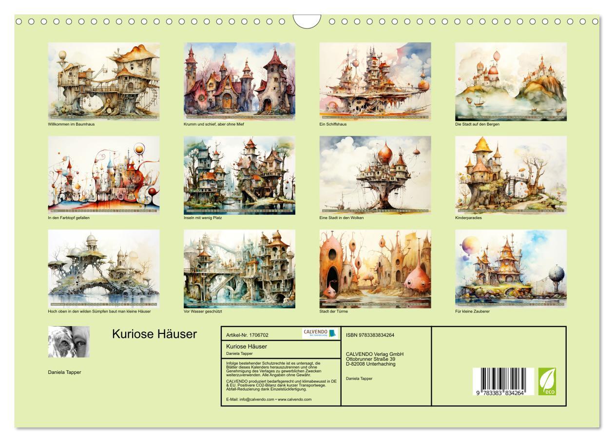 Bild: 9783383834264 | Kuriose Häuser (Wandkalender 2025 DIN A3 quer), CALVENDO...