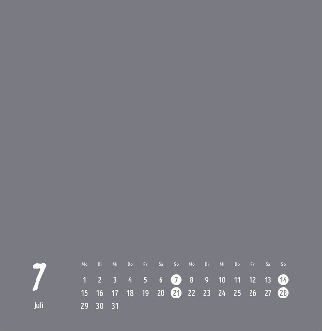 Bild: 9783756402045 | Bastelkalender 2024 anthrazit groß. Blanko-Kalender zum Basteln und...