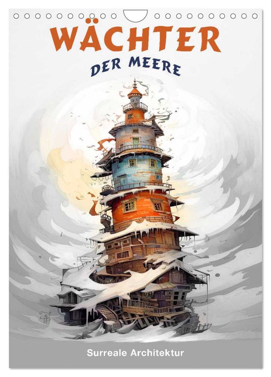 Cover: 9783383683244 | Wächter der Meere - Surreale Architektur (Wandkalender 2024 DIN A4...
