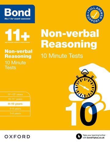 Cover: 9780192778482 | Bond 11+: Bond 11+ 10 Minute Tests Non-verbal Reasoning 9-10 years:...