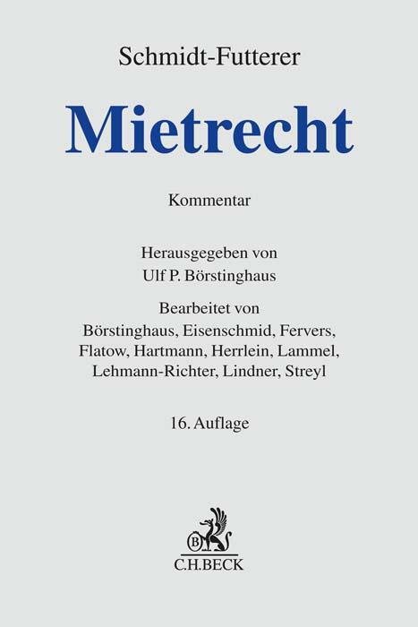 Cover: 9783406787140 | Mietrecht | Großkommentar des Wohn- und Gewerberaummietrechts | Buch