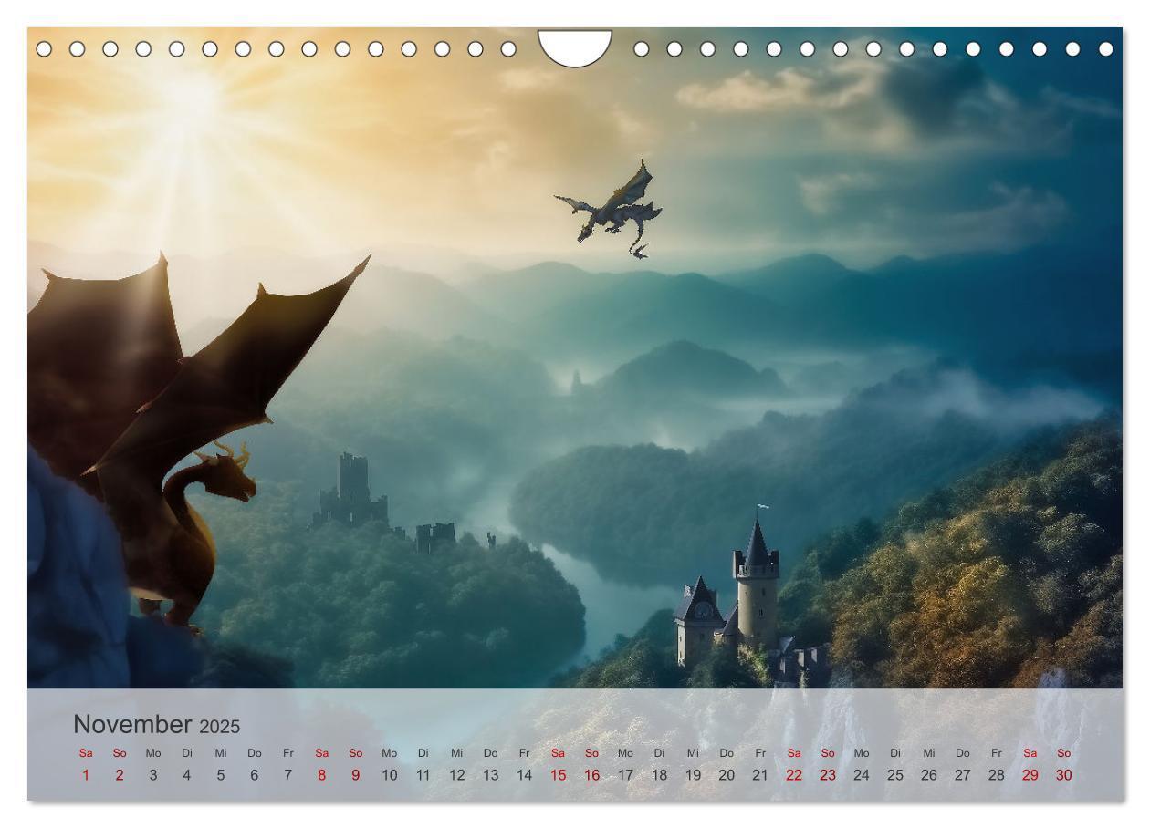 Bild: 9783383835506 | Im Land der schönen Drachen (Wandkalender 2025 DIN A4 quer),...