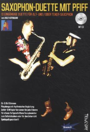 Cover: 9790501980093 | Saxophon-Duette mit Pfiff, für Alt- und/oder Tenor-Saxophon | Herrmann