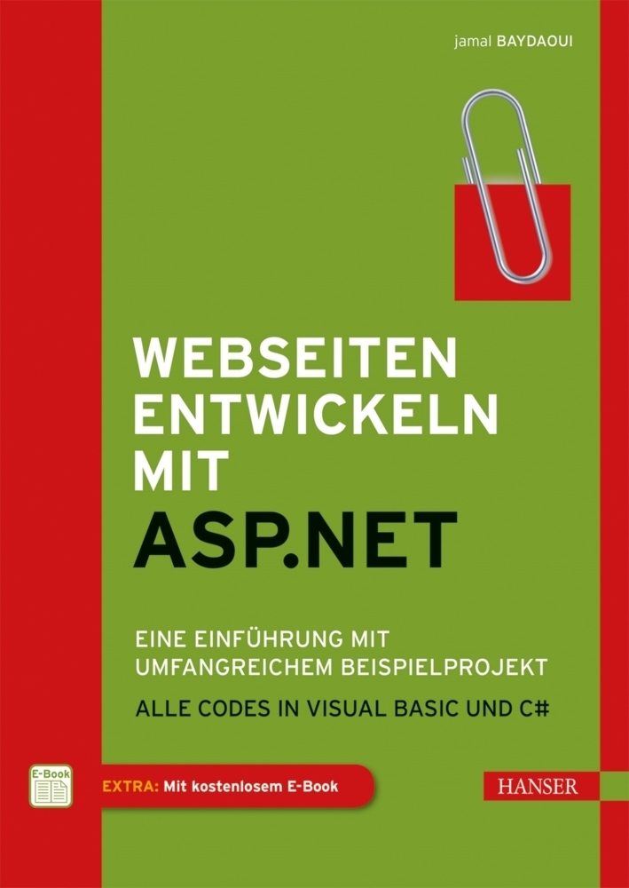 Cover: 9783446437234 | Webseiten entwickeln mit ASP.NET, m. 1 Buch, m. 1 E-Book | Baydaoui