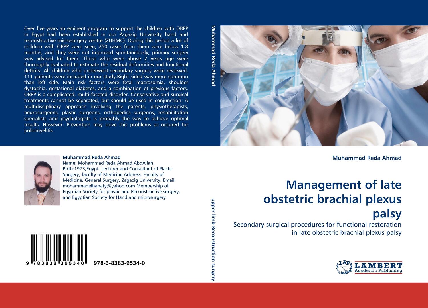 Cover: 9783838395340 | Management of late obstetric brachial plexus palsy | Ahmad | Buch