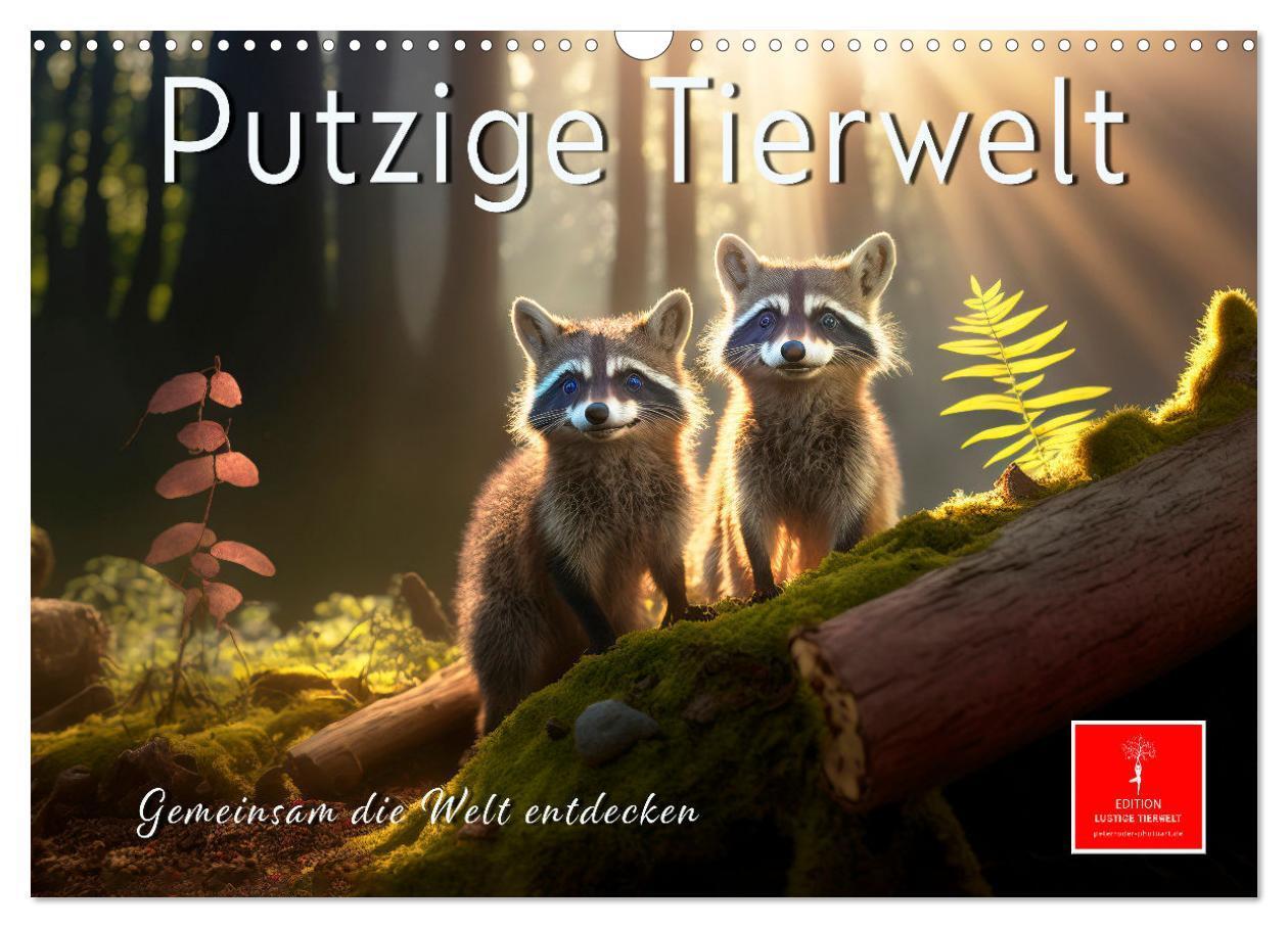 Cover: 9783675411395 | Putzige Tierwelt - gemeinsam die Welt entdecken (Wandkalender 2024...