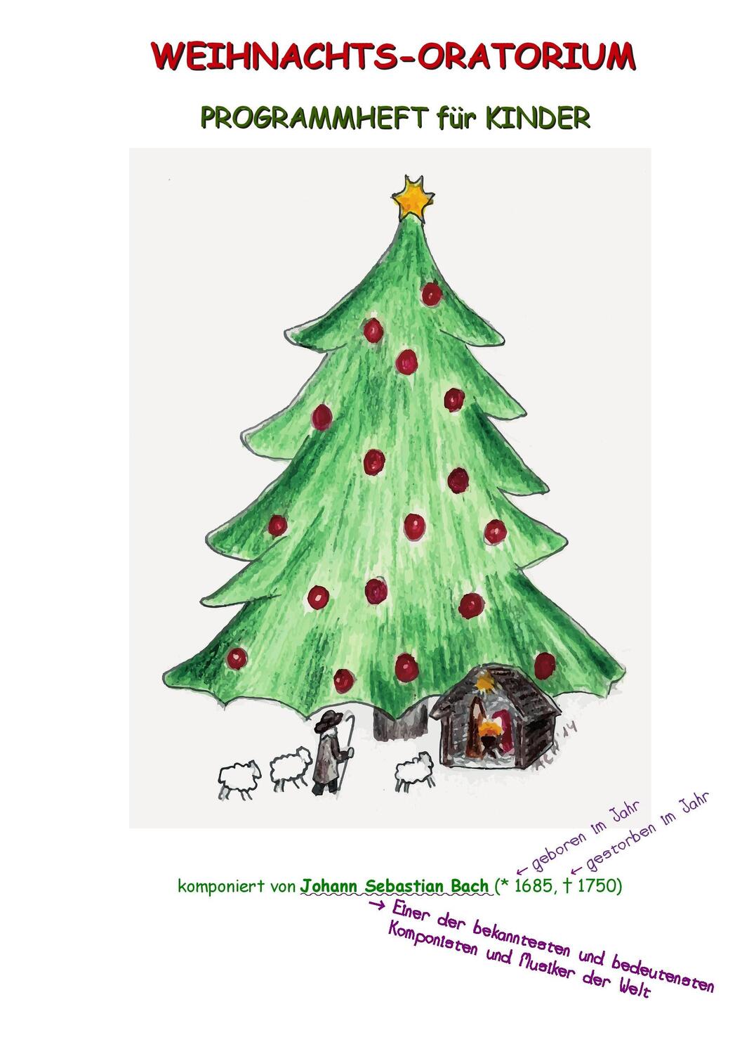 Cover: 9783735793461 | Weihnachts-Oratorium | Konzert-Begleitheft für Kinder | Anne Woywod