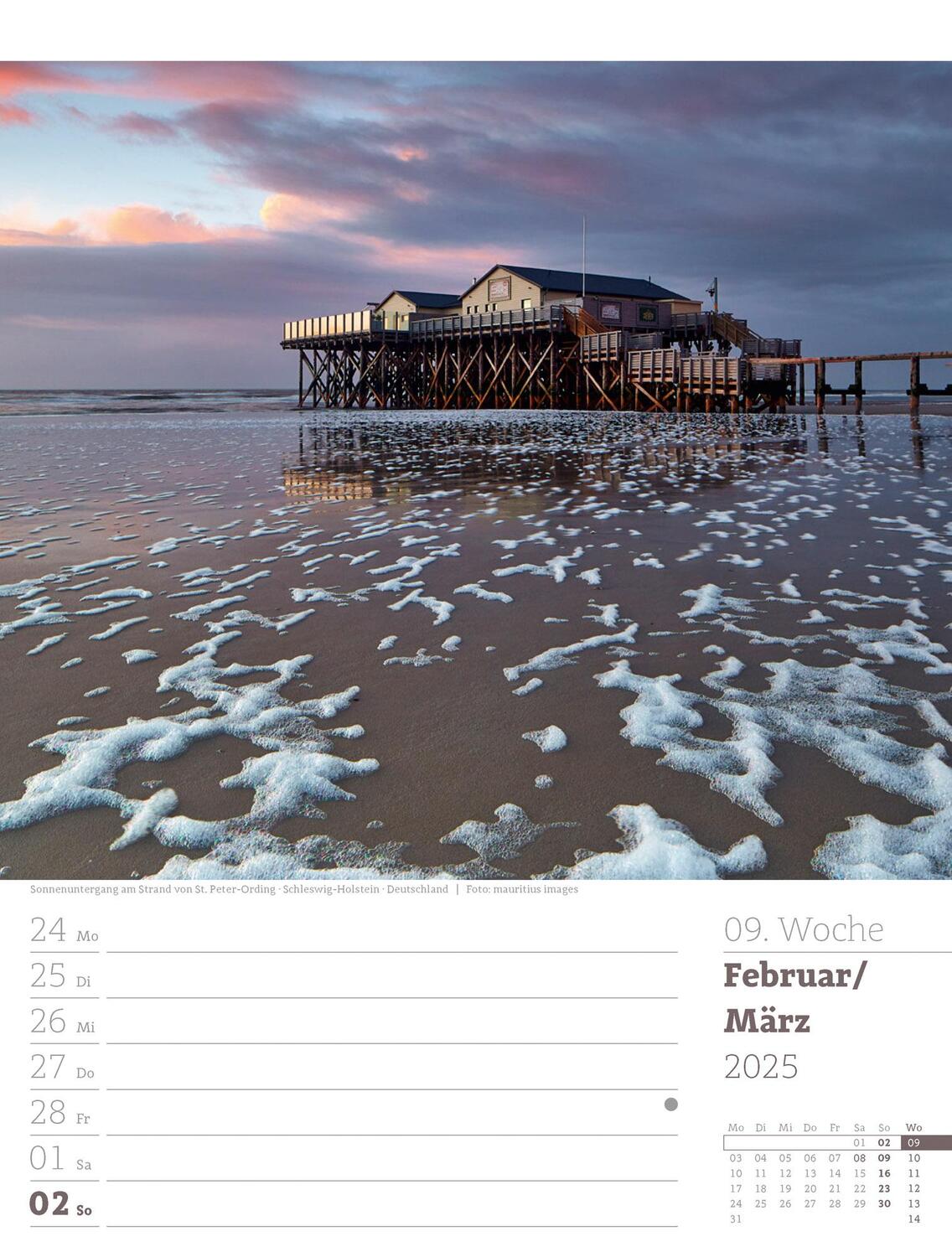 Bild: 9783838435039 | Am Meer - Wochenplaner Kalender 2025 | Ackermann Kunstverlag | 56 S.