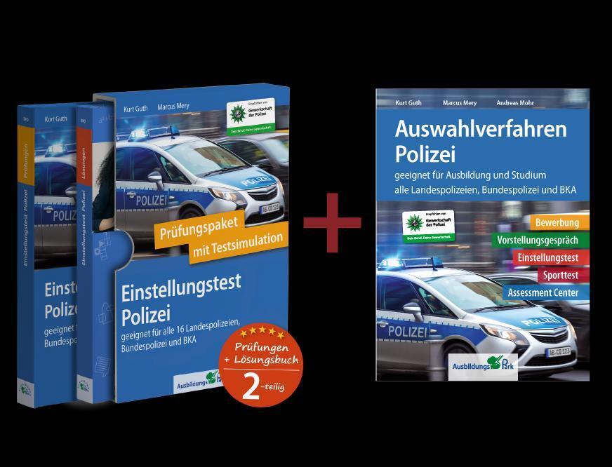 Cover: 9783956242021 | Einstellungstest + Auswahlverfahren Polizei: Paket | Kurt Guth (u. a.)